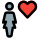 Favorite businesswoman to work on with a heart logotype icon