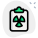 Planning the structure of radioactive nuclear power plant icon