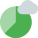 Pie chart diagram report stored on a cloud drive icon