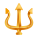 Эмблема трезубца icon