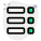 Boxes to right followed by rows list icon