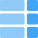 Right columb with rows table template layout icon