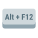 tasto alt-più-f12 icon