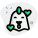 externo-frango-feliz-com-corações-girando-em-emoji-animal-verde-tal-revivo icon