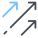 Diagonal Arrows Up icon