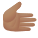 Emoji mit der rechten Hand und mittlerem Hautton icon