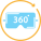 360 degrees icon