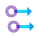 Glisser droit avec deux doigts icon