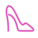 Женская обувь - вид сбоку icon