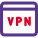 Virtual private network for secure web browsing experience icon