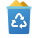 papelera de reciclaje llena icon