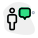 Chatting with peers messenger application function layout icon