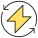 Segno del triangolo energetico icon