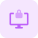 Computer security with advance admin log in screen icon