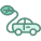 Eco car icon