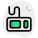 Wired keyboard of a computer isolated on a white background icon