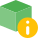 Dimension information of 3D printing cubic shape prototype icon