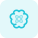 Atomic reaction with a brain logotype isolated on a white background icon