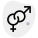 Male and female logotype isolated on a white background icon