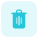 Trash can layout for a indication to throw trash icon