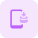 Mobile downloads section into an Android operating system icon