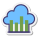 Gráfico de barras en la nube icon