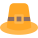 Pilgrim hat without leaf used as a decoration icon