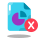 Delete Pie Chart Report icon