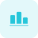 Fluctuative bar chart graph for this financial year icon