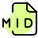 MIDI file extension is a Musical Instrument Digital Interface file icon