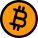 Bitcoin a cryptocurrency, a form of electronic cash and decentralized digital currency. icon