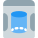 Cylindrical box 3d printing framework isolated on white background icon