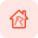 Dog house for shelter isolated on a white background icon
