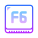 f6-Taste icon