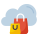 Cloud shopping icon