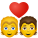 couple avec coeur icon
