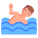 Schwimmen Rückansicht icon