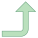 Rightward up arrow icon