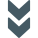 Hummel footwear with arrow brackets logotype in the business icon