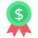 financial badge icon