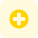 Hospital cross sign isolated on a white background icon