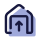 Porta da garagem aberta icon