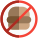 No outside food allowed inside the specific location icon