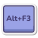 alt-plus-f3-key icon