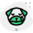 Pug dog crying pictorial representation with tears flowing icon