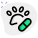 Medicine requirement for a wild animal disease icon