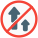 No overtaking allowed on a high speed road network icon