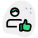 Right candidate for managerial work selected - thumbs up gesture icon