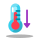 Thermometer unten icon