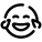 Gesicht-mit-Freudentränen-Symbol icon